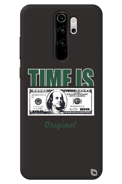 WANNA PROTECT Xiaomi Redmi Note 8 Pro Black Premium Velvet Money Patterned Si...