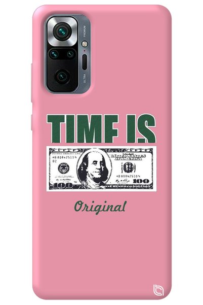 WANNA PROTECT Xiaomi Redmi Note 10 Pro Pink Premium Velvet Money Patterned Si...