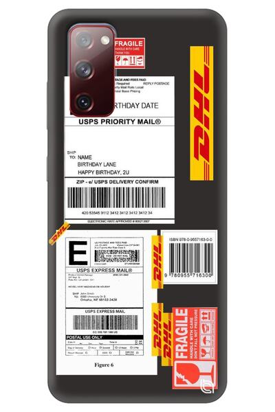 WANNA PROTECT Samsung A02S Black Premium Velvet Inside Express Patterned Sili...