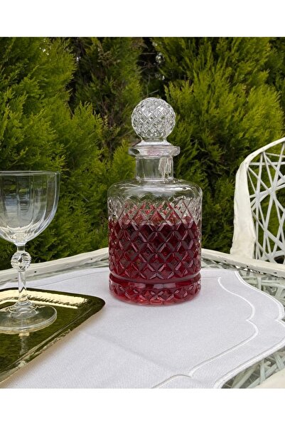 Paşabahçe ???? Kafes Model Karaf Silindir Cam Kapaklı Su-meşrubat Şişesi !!!