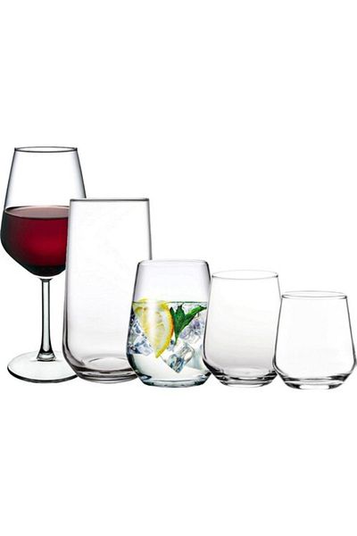 Emr züccaciye Paşabahçe Allegra Dowry Set Water Glass Set Set 30 Pieces.