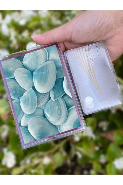 Cekuonline Seashells Patterned Universal Transparent Passport Case Model Suitable for All Country Passports