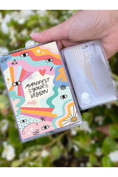 Cekuonline Manifest Your Vision Patterned Universal Transparent Passport Cover Model Suitable for All Country Passports