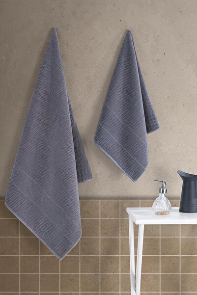 MaisonArt royal | 50x90 - 70x140 Cm 2-Piece Bath Towel Set, 100% Cotton Towel Set