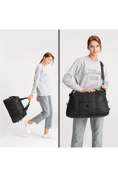 SMART BAGS Гумi Тканина Унісекс Спортивна Сумка для Подорожей 8659 K.сірий