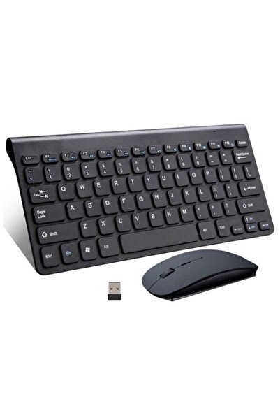 DUHALINE Lenovo Tab M10 Fhd Plus Tb-x606f Uyumlu Kablosuz Taşınabilir Q Klavye Ve Mouse Set Siyah