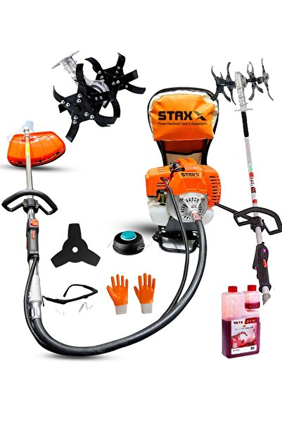 STAXX POWER St9800 Bakır Sargı Sırt Tipi Benzinli Ot Çayır Çim Biçme Tırpanı ...