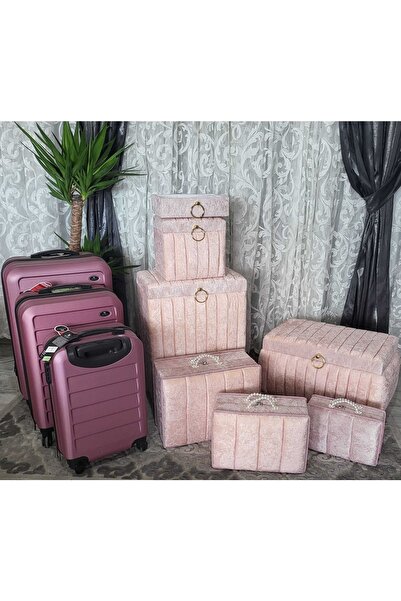 VK CAN MAĞAZALARI Çeyiz Sandıkları Şevval Bavullu Söz Nişan Bohça Gelin 11 Li Dügün