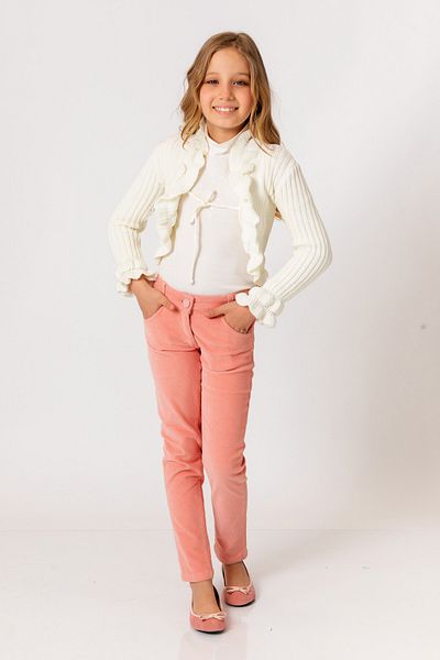 incity Girl's Salmon Corduroy Pants