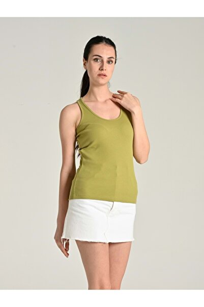 Letoile Kadın Pamuklu Yüzücü Atlet Yeşil