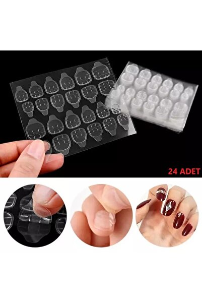 SİNKA Takma Tırnak Stiker Yapıştırıcı 24 Adet Güçlü Yapıştırıcı