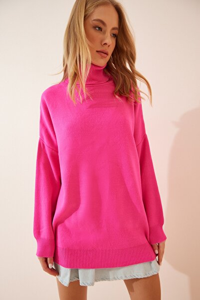 Happiness İstanbul Sweater - Pink - Oversize