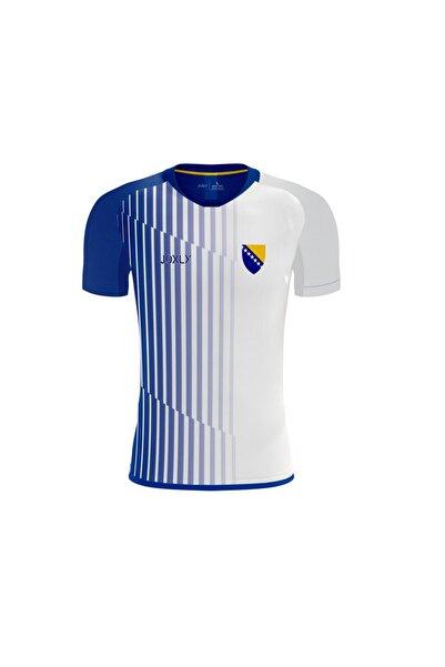 JOXLY Sancak Logolu Beyaz Bosna Hersek Forma