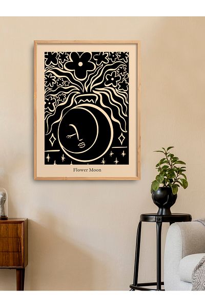 HOMEPACK Единична картина с естествена дървена рамка Tk/032