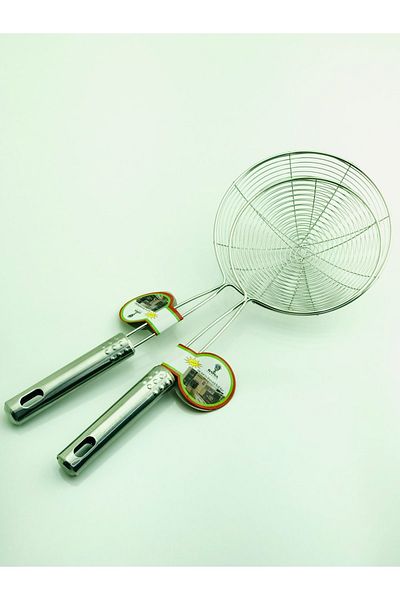 Elite Home Studio Double Stainless Steel Colander Large Size 15 cm Small Size 13 cm
