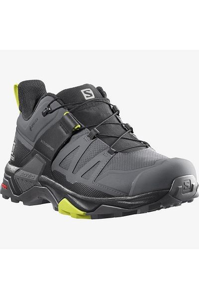 Salomon حذاء X Ultra 4 Gore-Tex للرجال للاستخدام الخارجي - رمادي
