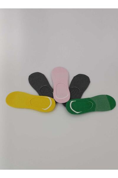 wear treasure مجموعة من 5 جوارب راقصة باليه بدون خياطة متعددة الألوان للسيدات