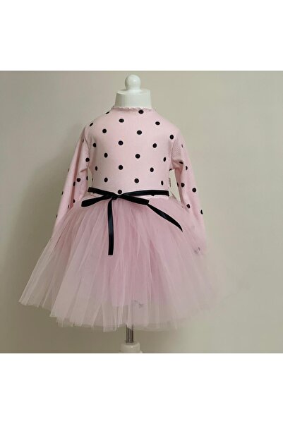 Babyrico Rochie Baby Rico Points Tutu cu mânecă lungă 10411