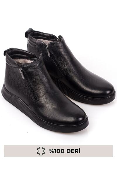 maximoda Γνήσιο δέρμα, με φερμουάρ, γούνινες δερμάτινες μπότες