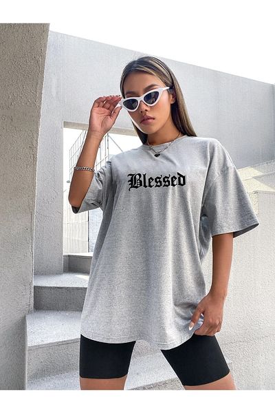 DAXİS Sportwear Company Γυναικείο μπλουζάκι με στάμπα Belesed Oversize