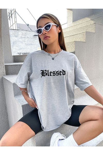 DAXİS Sportwear Company Γυναικείο μπλουζάκι με στάμπα Belesed Oversize