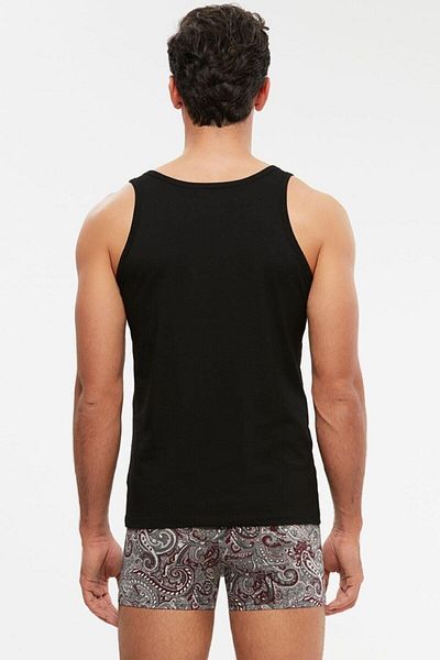 Kom Men's Black Undershirt 2-pack
