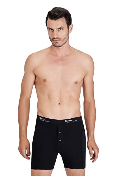 Kom Erkek Siyah Kom Long Boxer 5060