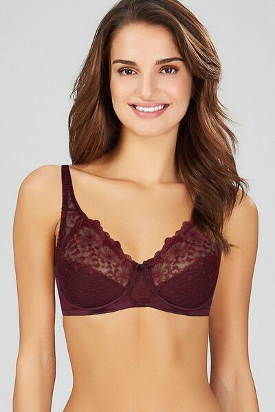 Kom حمالة صدر نسائية ليلي كلاريت أحمر