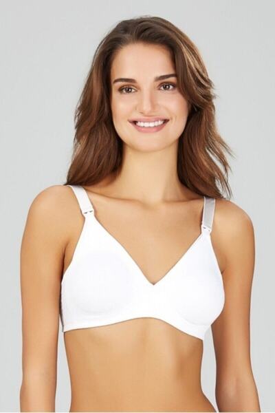 Kom حمالة صدر للرضاعة من ماما باللون الأبيض