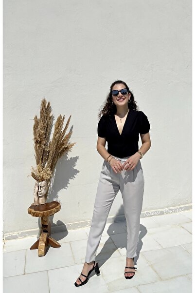 KAMER Korse Görünümlü Poplin Bluz