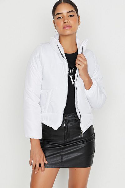 Trendyol Collection Winterjacke - Weiß - Puffer