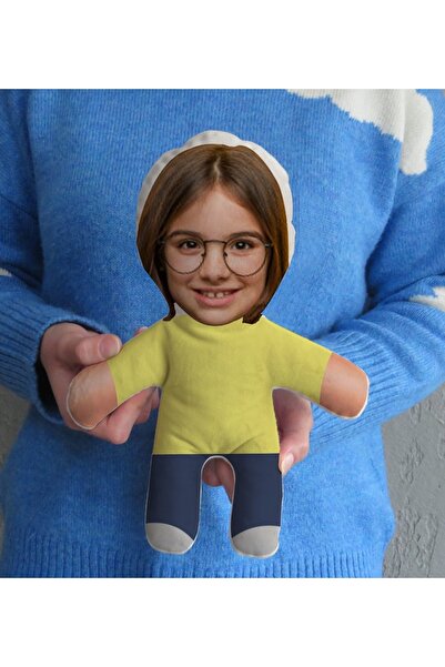 Bk Gift Gift Kişiye Özel Fotoğraflı Morty Figürlü Çocuk Bebek Yastık