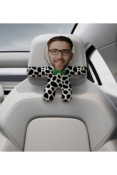 Bk Gift Gift Kişiye Özel Eğlenceli Surat Araç Koltuk Bebek Yastığı-10