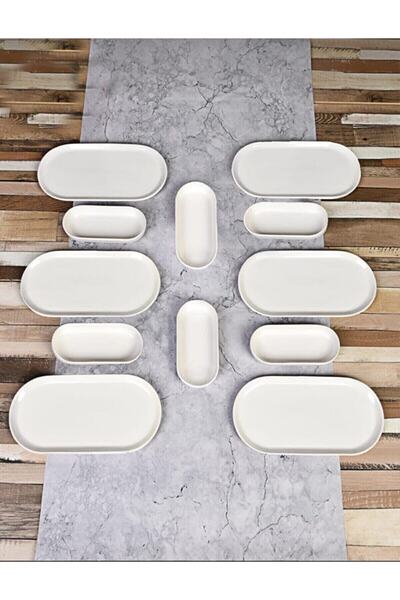 Genel Markalar 12 Parça Kahvaltılık Sunum Seti & Kahvaltılık Seti Takımı Düze...