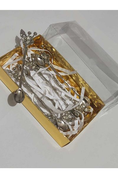 MELHOME Teaspoon Silver Gold Boxed