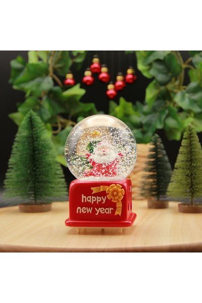 HEDİYEBİZİZ Işıklı Ve Müzikli Noel Babalı Yılbaşı Kar Küresi