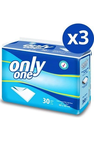 Flexi Life Onlyone Patient Diaper Mattress Protector 60x90 Cm 30 Pieces 3 Packs