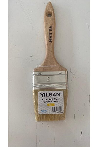 YILSAN Ahşap Saplı Süper Kestirme Fırçası Fırça No:3