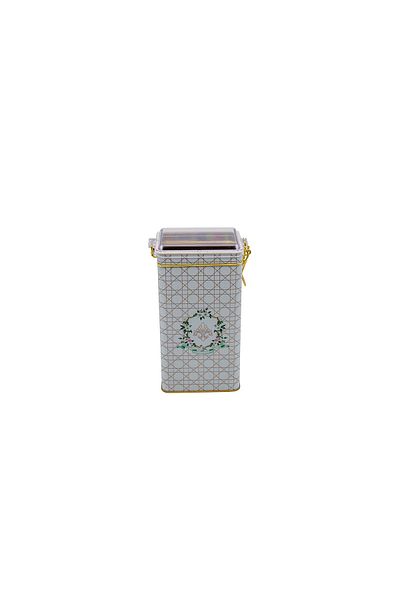 EVLE Er053-u7 Rosy Patterned Rectangular Metal Storage Container 8x10 Cm