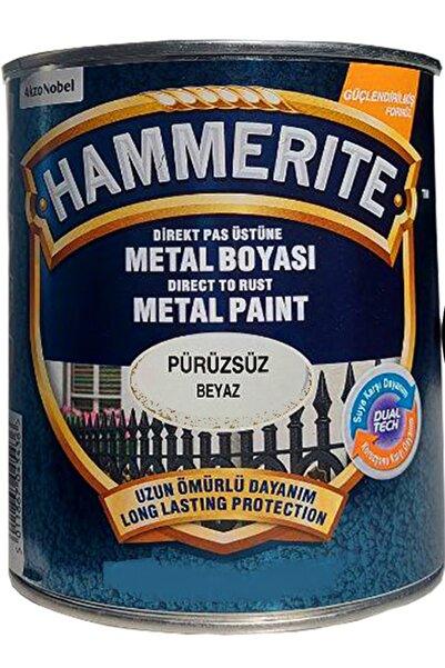 Hammerite Marshall Düz Beyaz 2,5lt (3,5 Kg)