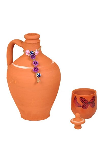 SAMESA HEDİYELİK Toprak Testi 2,5 Litre (1 Adet Testi Kapagı --1adet Desenli ...