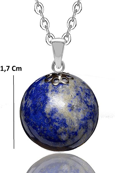 Tesbih Atölyesi Certified Aaa Quality Lapis Lazuli Stone Necklace (Afghanistan)