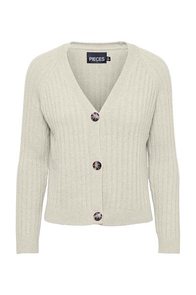 PIECES Strickjacke - Ecru - Regular Fit