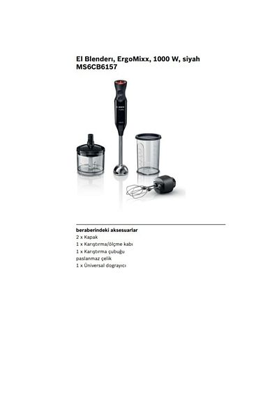 Bosch Ms6cb6157 Long Mixer