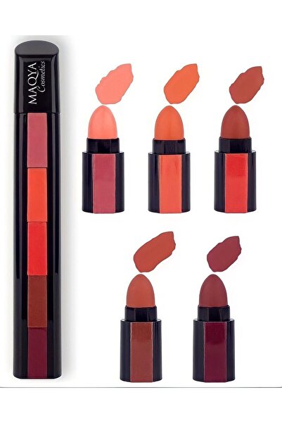 MAQYA Cosmetics Matruşka 5'li Ruj Seti Maqya125
