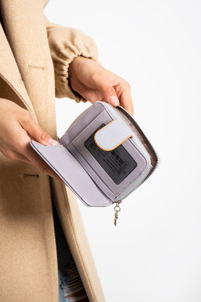 Polo Of Colors Nora Gray Women's Wallet 10x13 Size