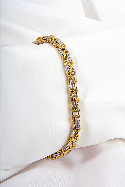 EUROMODA Gold And Metallic Color Unisex Bracelet