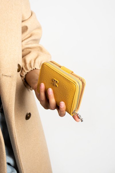 Polo Of Colors Nora Mustard Yellow Women's Wallet 10x13 Size