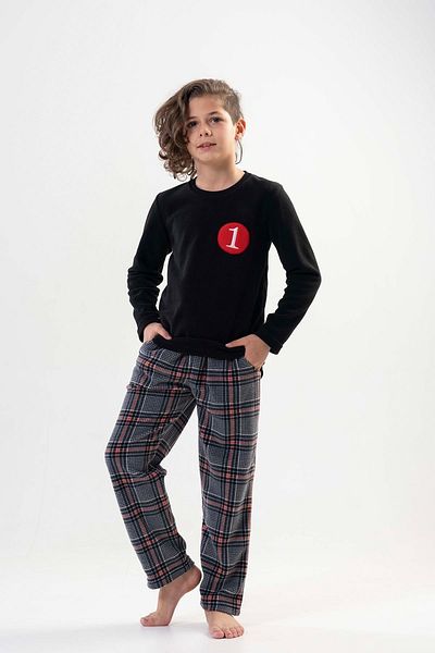 VİENETTA Set pijama neagra pentru baieti201051-0217