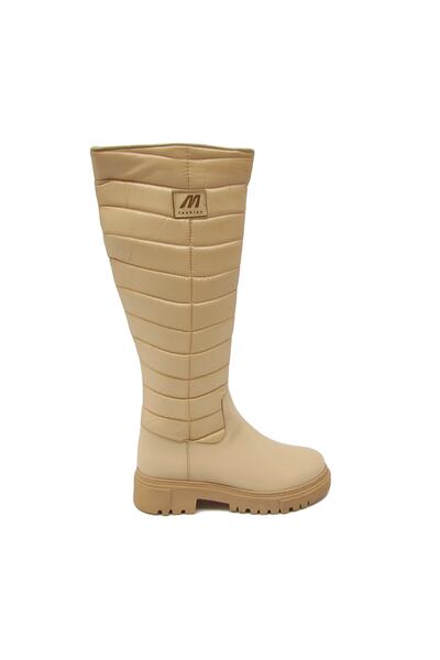 M.P. Mp Mp-2752 Bej Kadın Kapitone Çizme